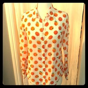 J. CREW “perfect” long-sleeved blouse